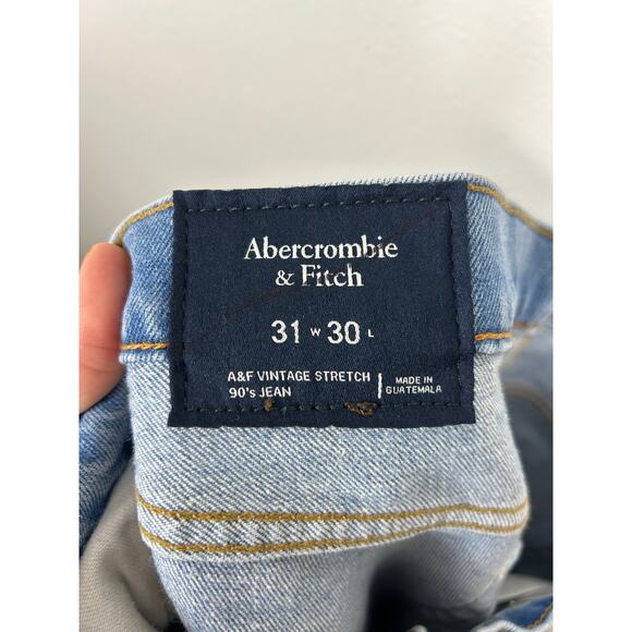 Abercrombie & Fitch NWT Men’s Vintage Stretch 90’s Jean 31W 30L - Picture 6 of 8